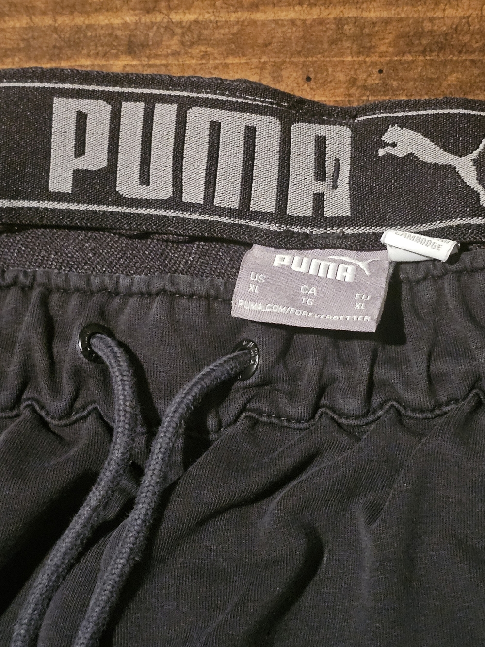 Puma Black Men's Jogger Sweatpants with Logo - Picture 3 of 3